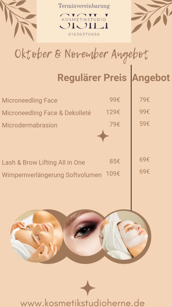 Angebot Wimpernlifting Herne